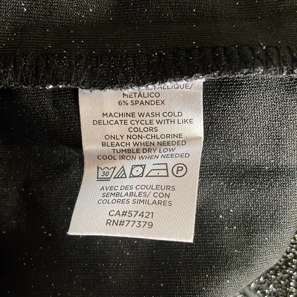 Ann Taylor Factory Sparkling black and silver cami - Picture 5 of 5